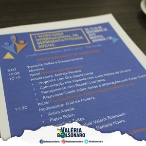 Deputada Valéria Bolsonaro - Palestra: “a importância do trabalho em rede com as casas legislativas”