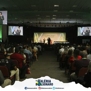 Deputada Valéria Bolsonaro PSL 19º Congresso da Facesp 