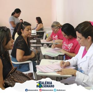 Apoio ao combate ao Câncer - coleta de exames de papanicolau e mamografia.