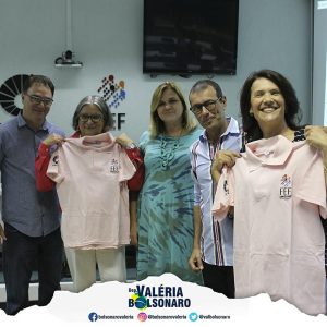 Deputada Valéria Bolsonaro em visita na Unicamp